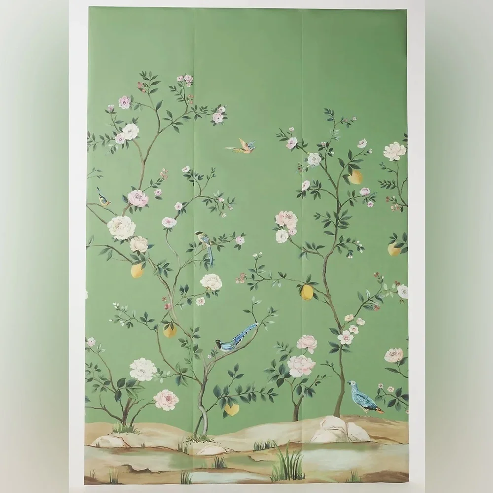 Anthropologie Blossom Chinoiserie Wall Mural NWT